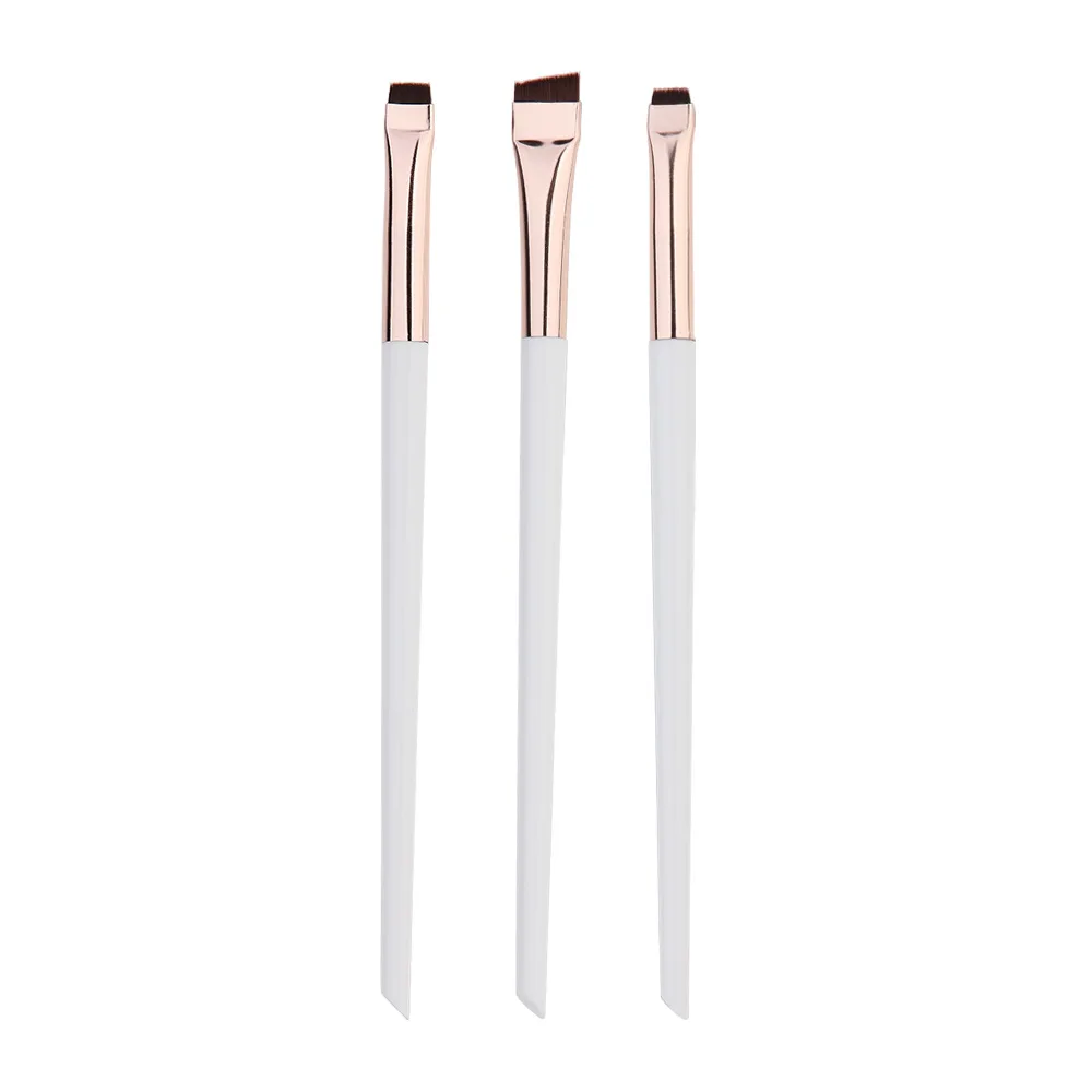 Professional Eyeliner Brush Ultra Fine Flat Tip Fine Slanted Brow Brush Eyeliner Portable Makeup Brush Makeup Tools