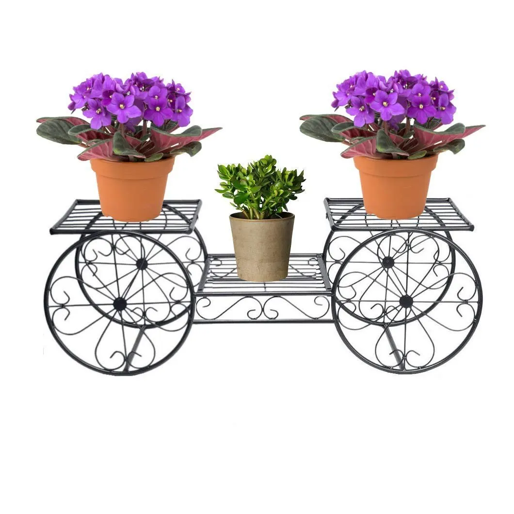 Cheap Price Wrought Iron Metal Plant Stand Pot Display Rack Flower Shelf For Balcony Living Room Outdoor Indoor Home Decor.
