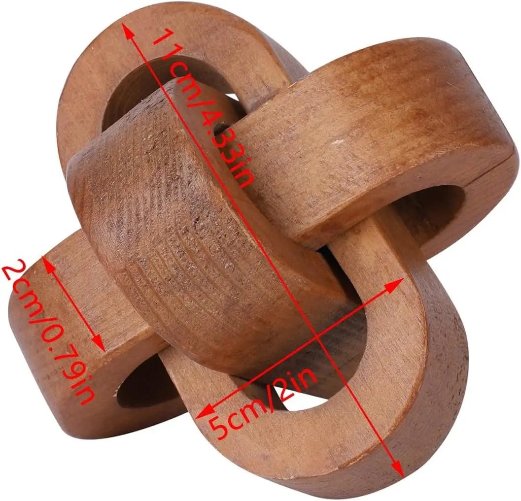 Wood Knot Decor Coffee Table Hand Carved Modern Rustic Boho Bookshelf for Desk Organizer and Pen Use Home Decoration