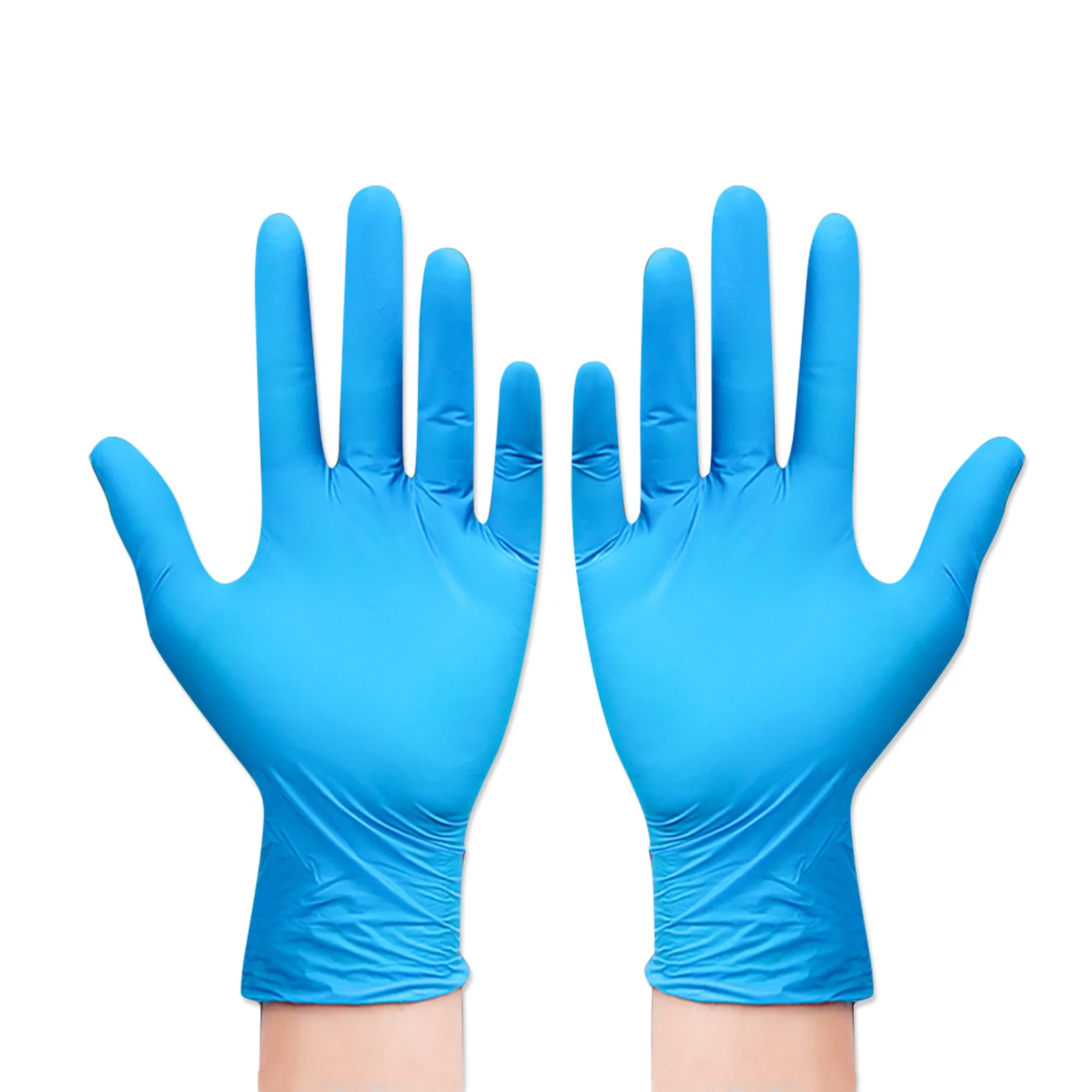 wholesale  colorful pink green clean food kitchen hotel Nail art Manicure blend nitrile with vinyl beauty salon glove