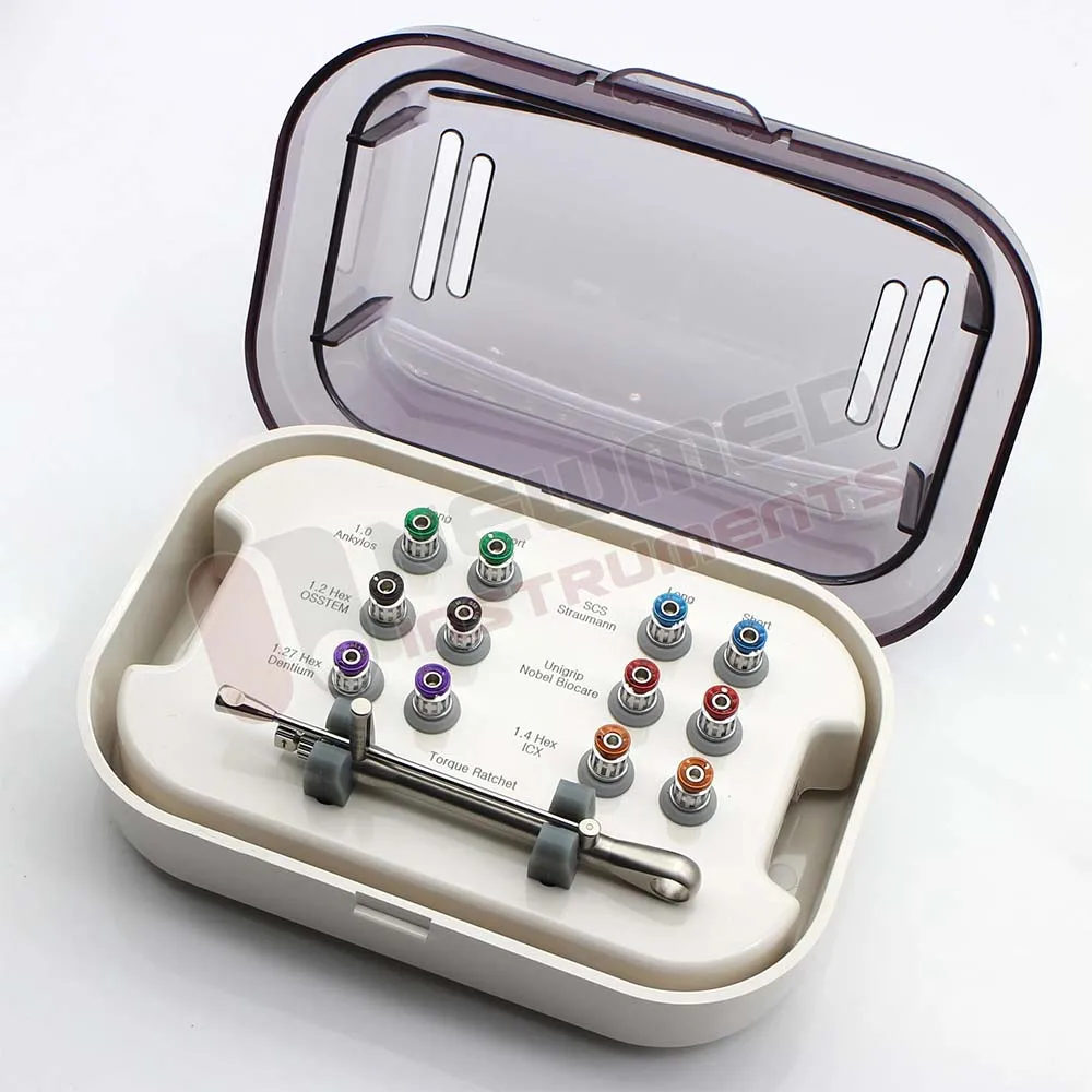 Стоматологический хирургический инструмент динамометрический ключ отвертка ICX ITI Dentium Osstem Anlylos Nobel набор зубных протезов