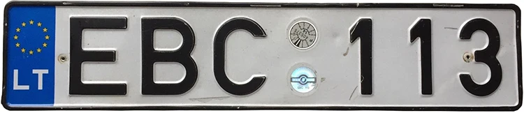 Personalized Europe size Decorative Number plates Retro Bike License Plate Aluminum Metal Tin Signs Plaque Custom Car Number