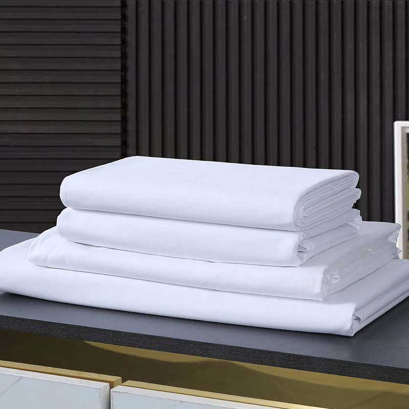 300 Thread Count 100% Cotton White Percale Fabric For 5 Star Hotel Bedding