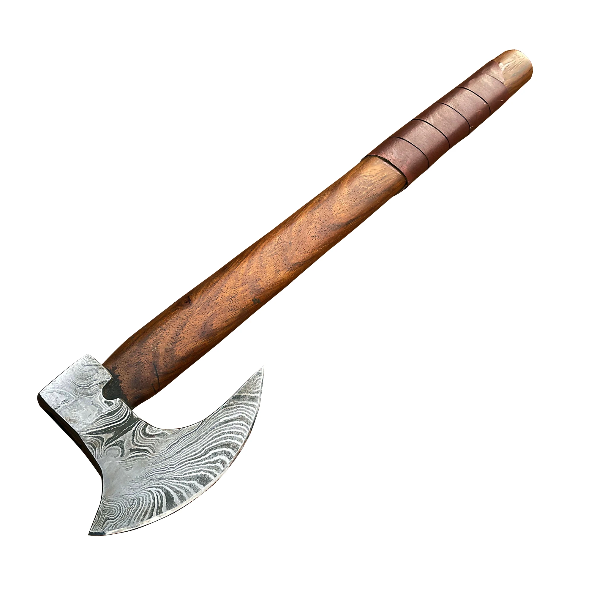 Good Quality Damascus Steel & Carbon Steel Axes New Designed Handmade Damascus Axes With Leather case