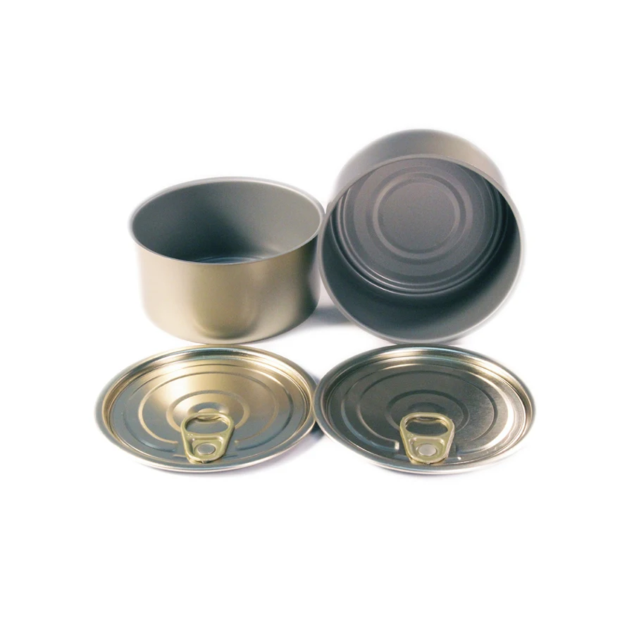 Manufacturer Food Grade Empty Air Tight Self Seal Aluminum Tin Cans For Tuna Sardine Fish Meat Pet Food Canning