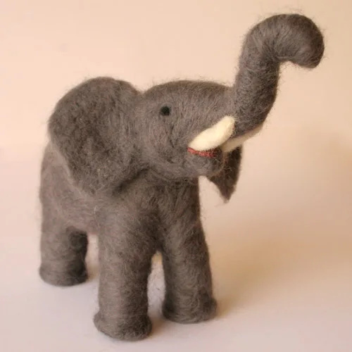 Cute Handmade Felt Elephant Toys - Eco-friendly High-Quality Toys for Pets - 100% New Zealand Wool Felt Pet
