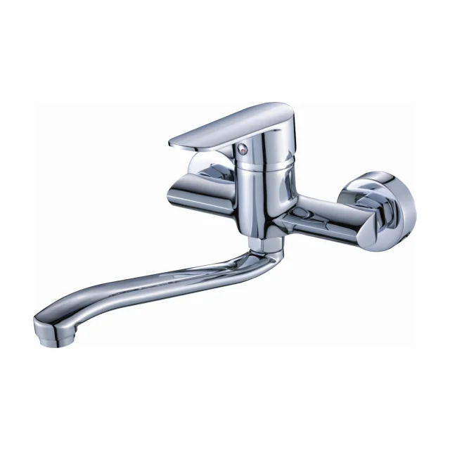 Modern New Design 2 Hole Kitchen Sink Faucet Mixer Tap Ceramic Valve Core Faucet Brass Kitchen Hot And Cold Water Faucet