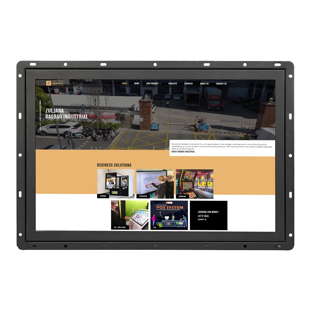 15 Inch Open Frame Touch Screen Monitor Industrial Grade LCD Open Frame Touch Monitor High-Quality All-In-One Touch Screen