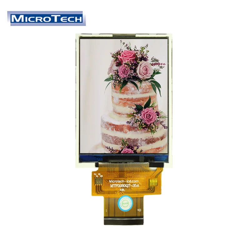 40PIN FPC 2,8 дюймов tft lcd сенсорный экран для MCU(P) интерфейс