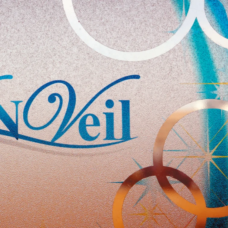 Window film that is cutting processing possible and ground glass type for long-term outdoor use