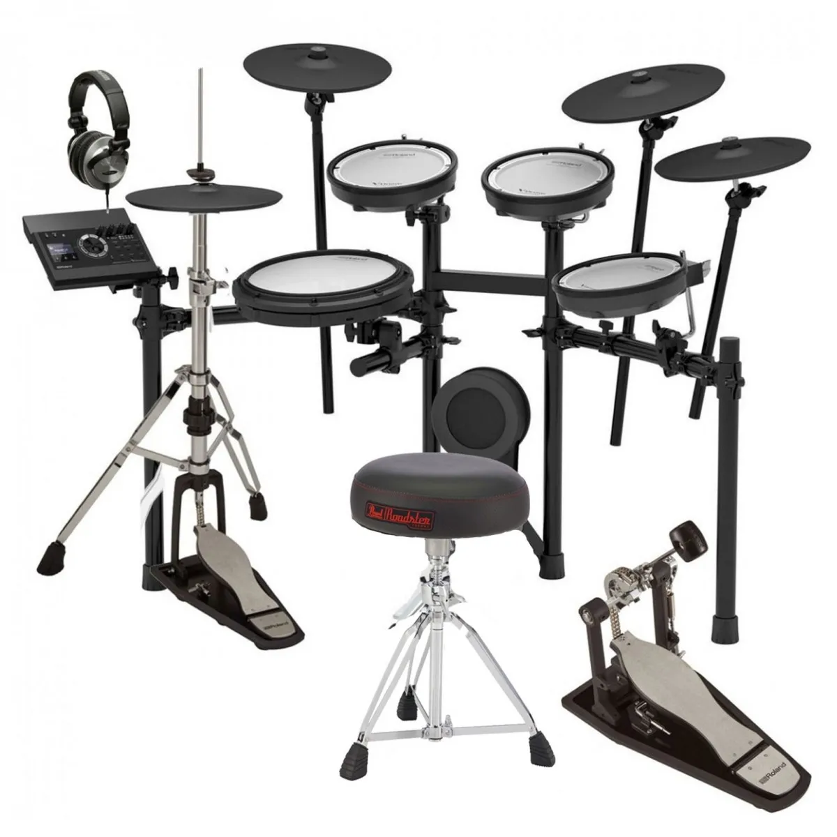 Rolland TD-17KVX V-Drums Premium Electronic Drum Kit Bundle