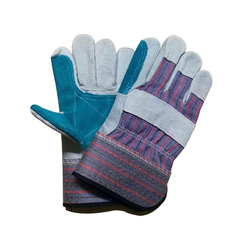 Custom Gardening Gloves Heavy Duty Heat Resistant Cowhide Welding Gloves Safety Work Leather Welding Gloves Wholesale