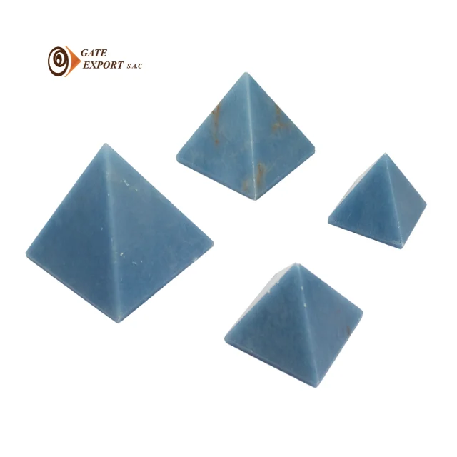 Перуанская 100% натуральная Пирамида целестит ремесленный камень украшение драгоценных камней хорошая энергия вибрация для любви и расслабления