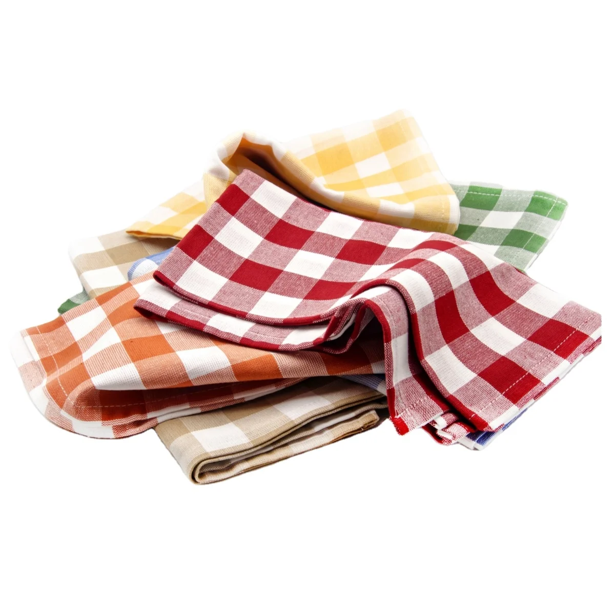 Professional manufacturers of colorful promotional  kitchen towels  Check Design Organic Cotton Kitchen Dish Towel