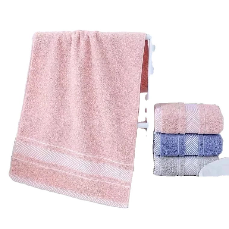 Hot sale customized private label gift set soft hotel Pure cotton bath towels sets for home and hotel best quality cotton towels