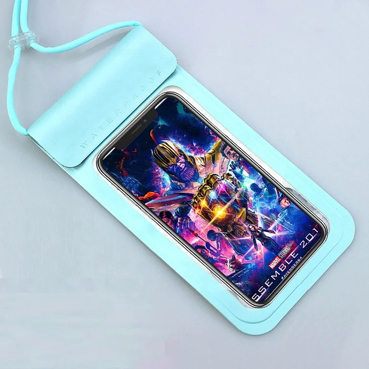 TPU Leather Smartphone Waterproof Bag Wear-Resistant Dustproof with Touch Screen Functionality for Diving Outdoor Adventures