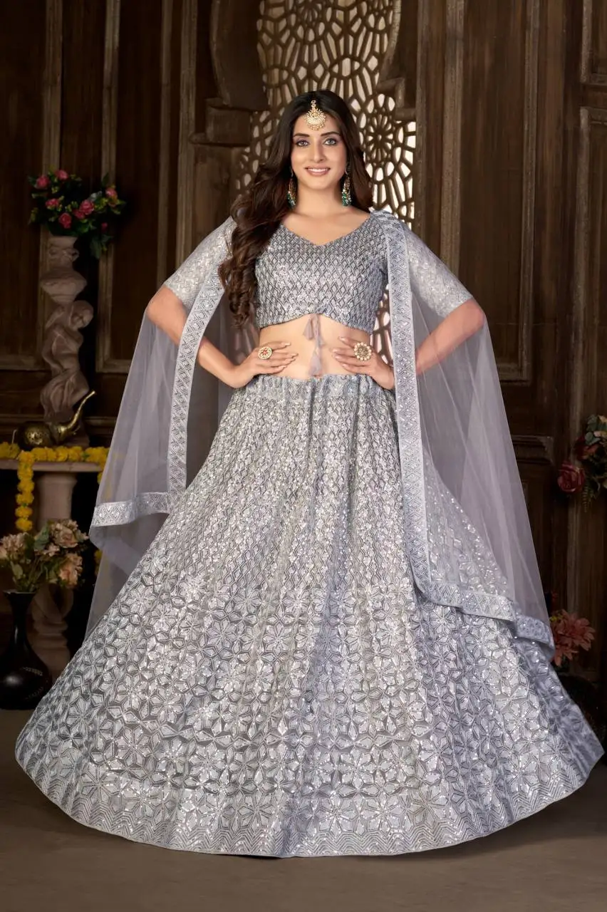 Exclusive Designer Net Bollywood Collection Latest Lahenga Choli wholesale price ready to buy