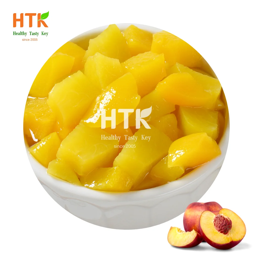 BEST DEAL CANNED PEACH PEACHES IN SYRUP CUBES Made In Vietnam High Quality from HTK FOODS for Food & Beverage