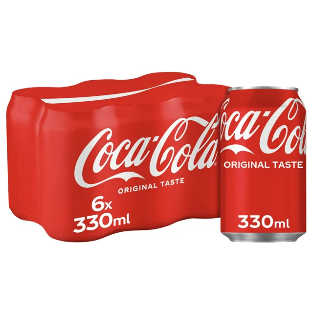 Coca Cola Regular 24 X 330ml Pack For Sale /  Coca-Cola Can and bottle Original Taste