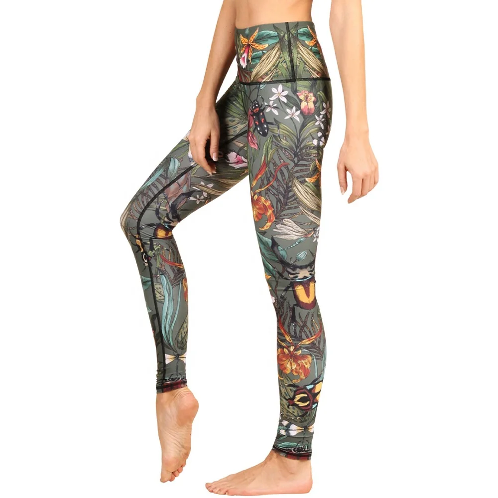 Custom Printed Women Yoga Pants High Waist Soft Leggings for Gym Fitness Girls Yoga Training Leggings