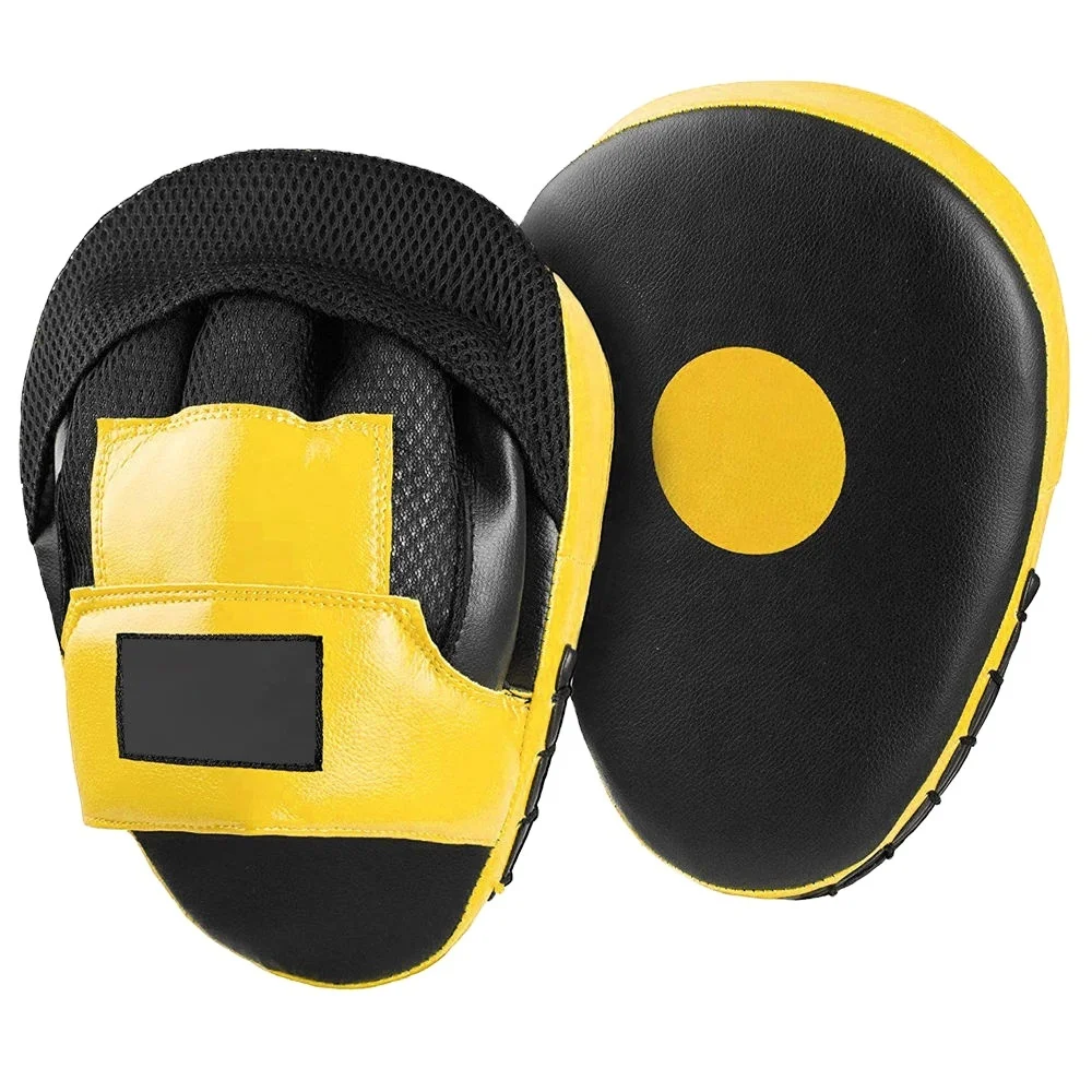 High Quality Yellow Mitts, Custom Training Boxing Mitts & Kickboxing Muay Thai Mitts For Mens