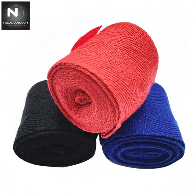 Custom Logo Low Price Inner Fitness Elastic Easy Cotton Tape Boxing Hand Wraps By NEEDS OUTDOOR