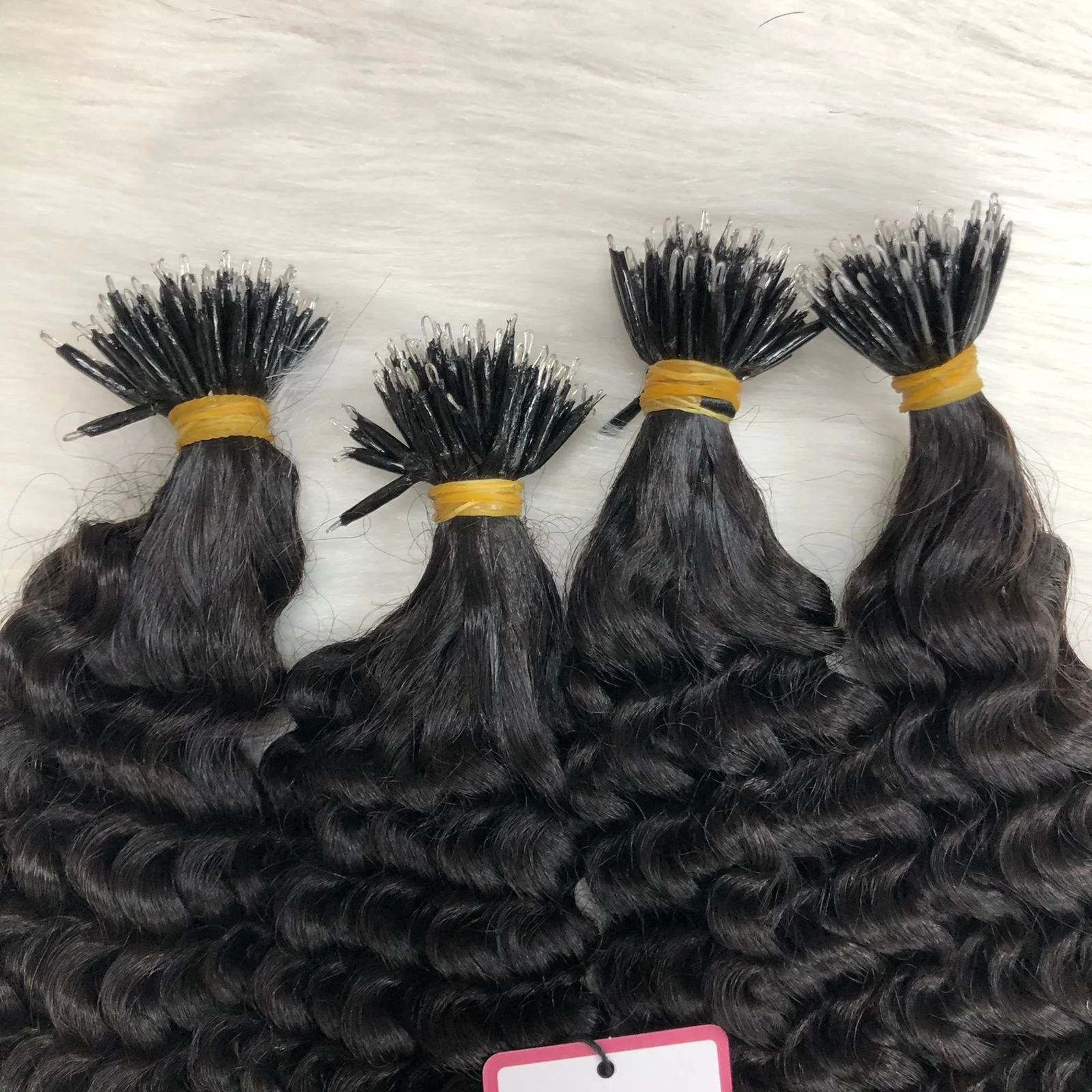 Wholesale Human Hair Extensions Wig manufacturer Microring Hair Extensions Unprocessed Full Cuticle Aligned Hair