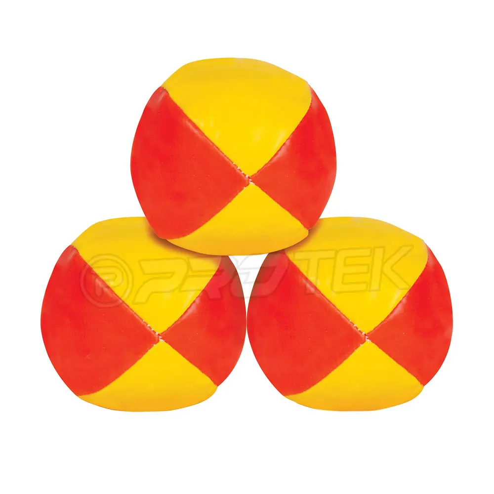Factory Adult Professional Custom size Juggling Balls  5cm/ 6.3cm  PU material Toy juggling ball set