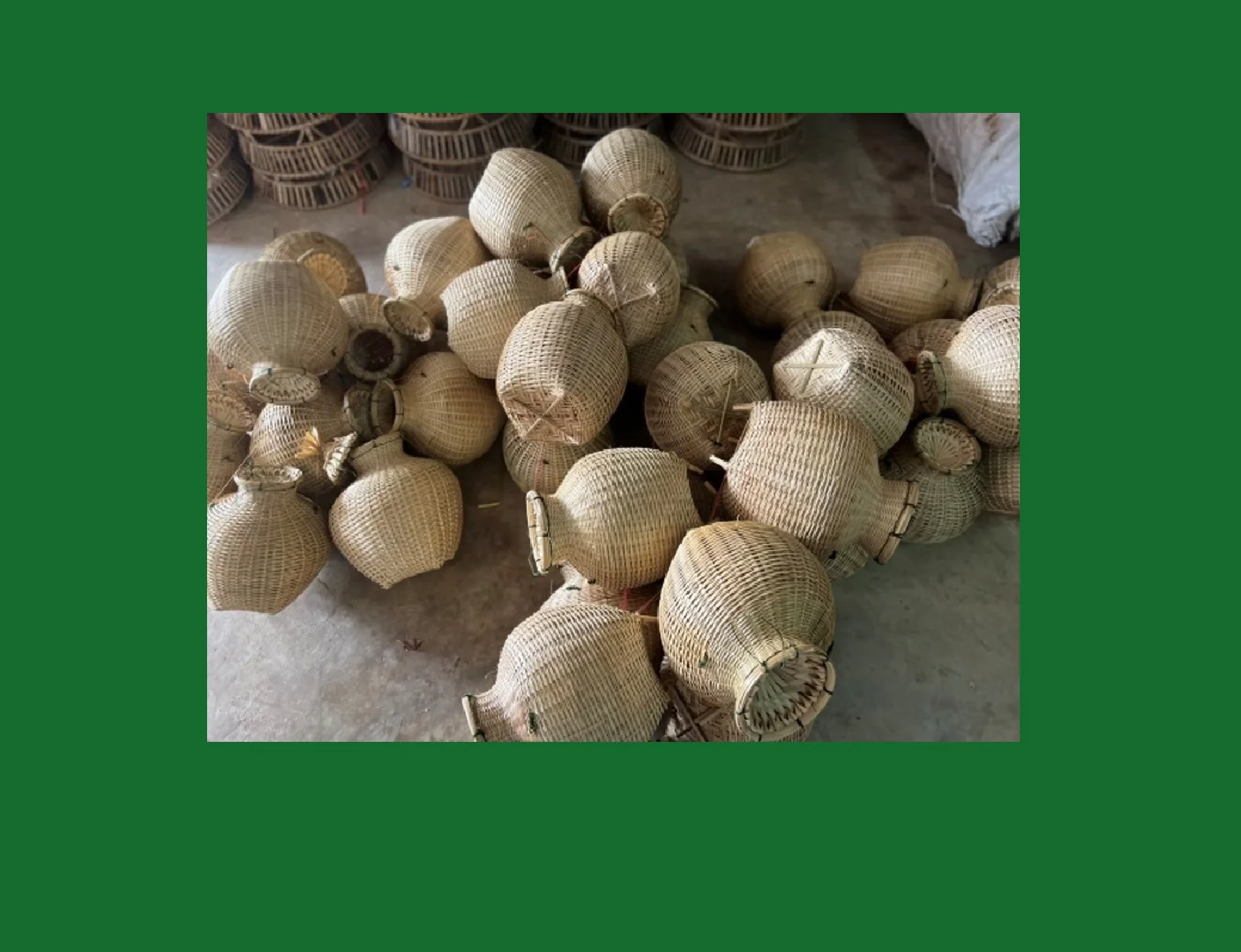 Thai Traditional Fish Baskets Storage and Decor Baskets Handmade Basket High Quality Product from Thailand