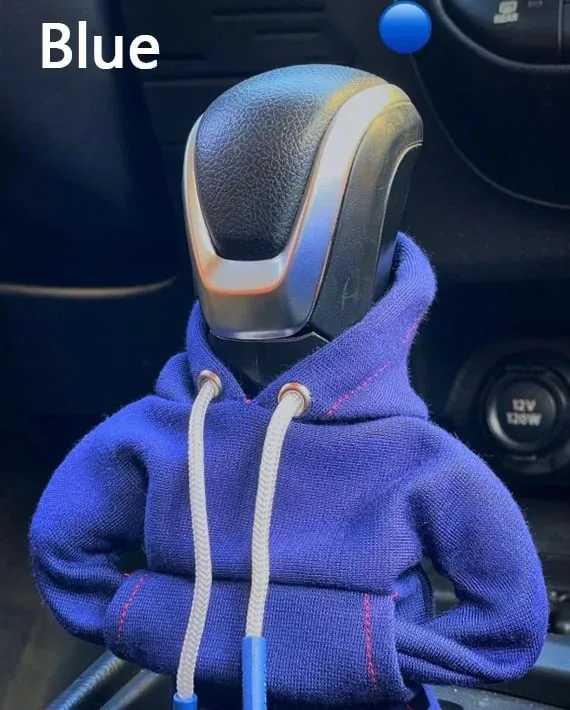 drawstring Car Shift Knob Hoodies Cover Fashionable Automotive Interior Accessories Car Shift Knob Cover Hoodie Gear Handle Gear