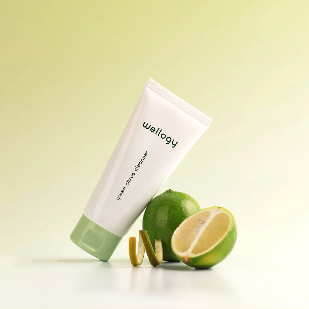 k-Beauty WELLOGY GREEN CITRUS CLEANSER Removing Sebum Mildly irritating to Skin Antioxidant Effect