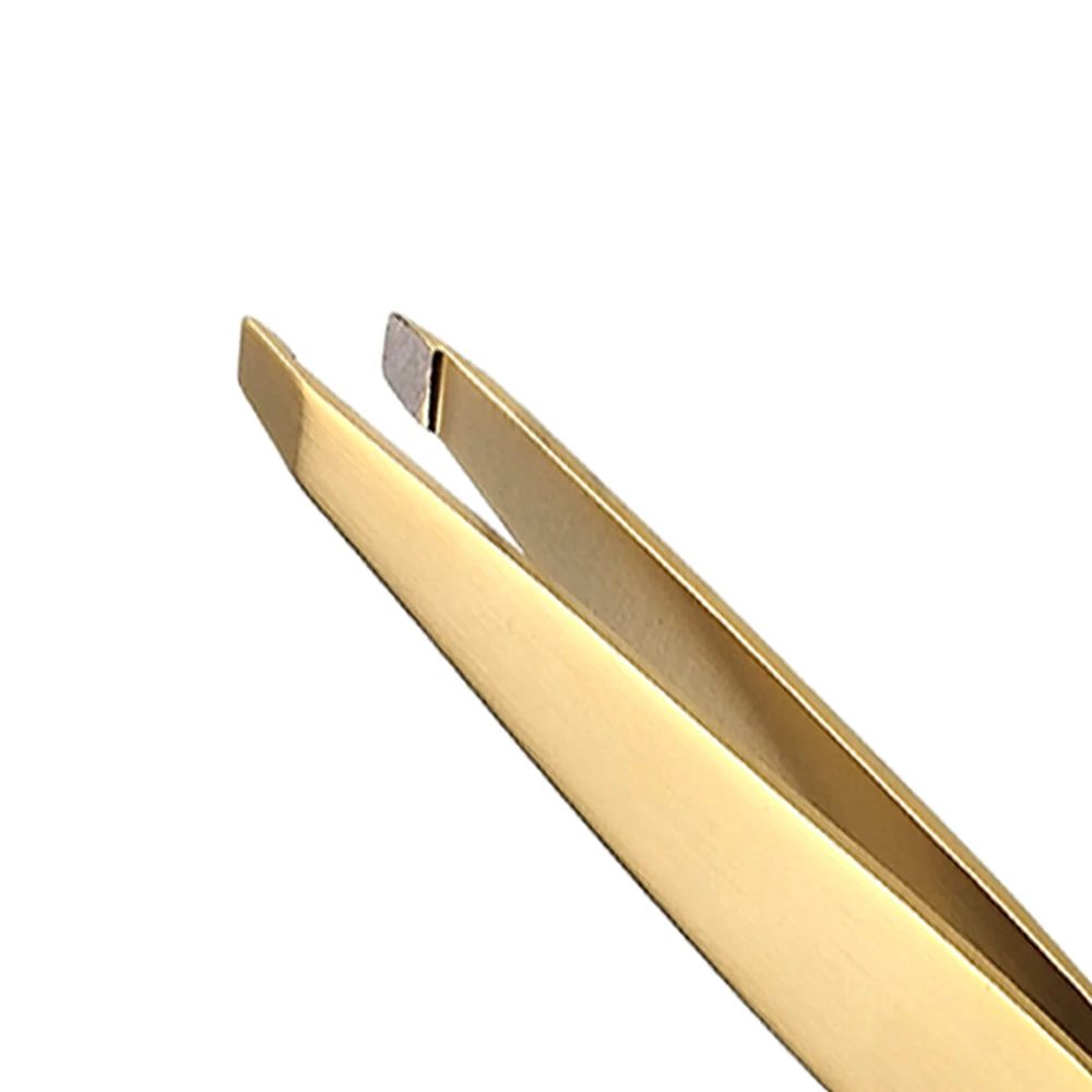 New Design Custom Logo Stainless Steel OEM Eyebrow Tweezers Custom Hair Removal Tweezers Best Beauty Instruments