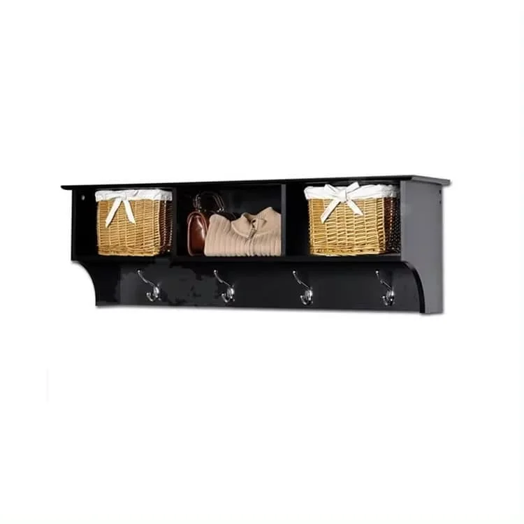 Modern Wooden Wall Cube Shelf with Drawer Display and Storage for Living Room Dining Bedroom Kitchen Bathroom