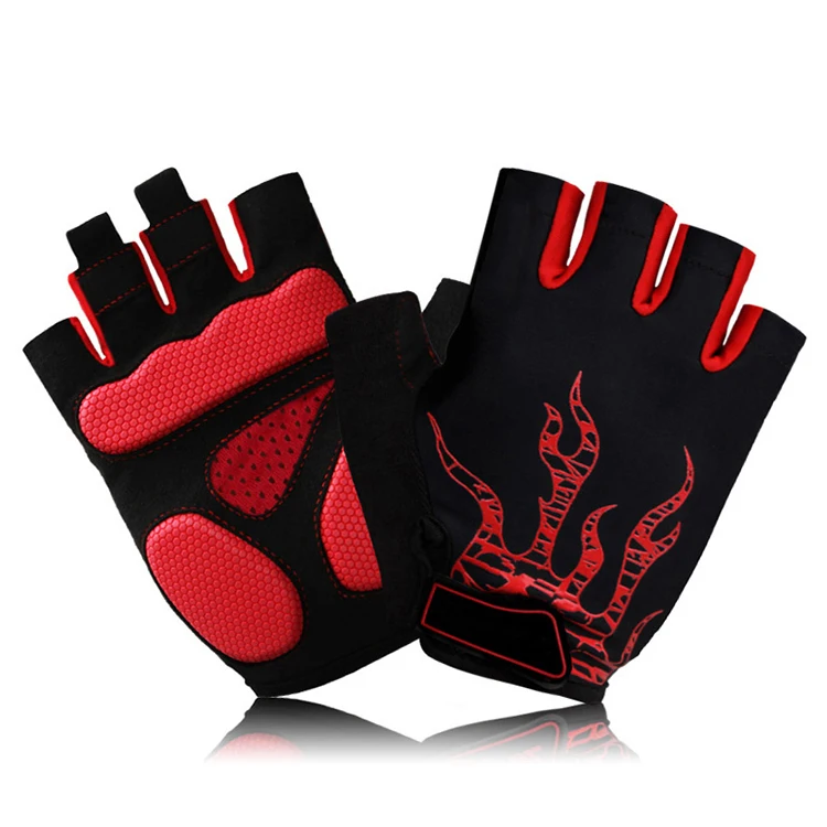 Wholesale Custom Design Cycle Gloves Sports Half Finger Men Workout Cycling Fitness Gym Gloves Outerwear Cycling Gloves