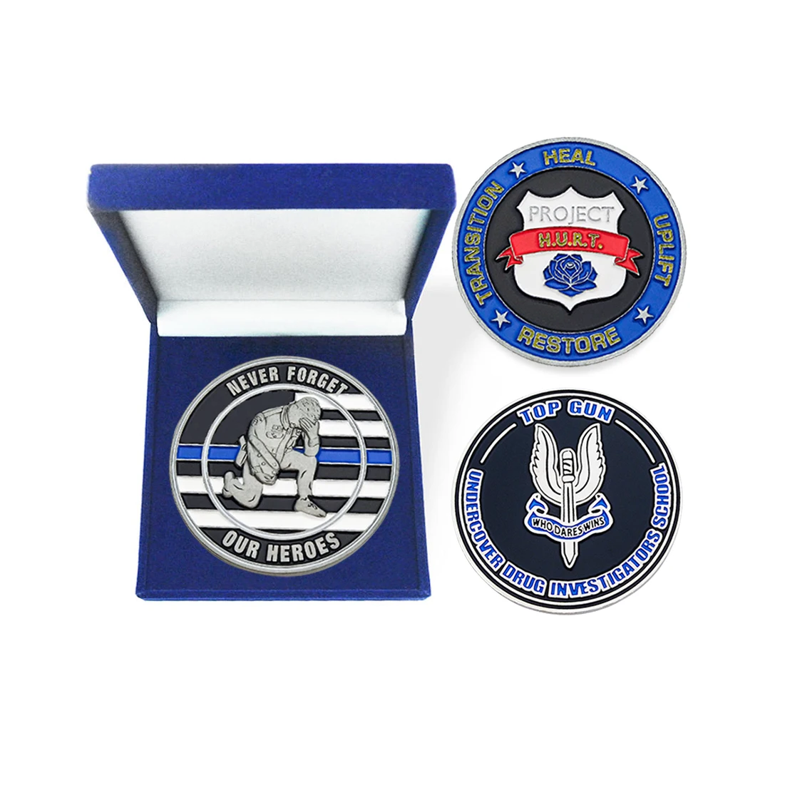 Funny challenge bottle opener logo punch metal embossed custom brass wholesale cheap 3d blank custom metal coin