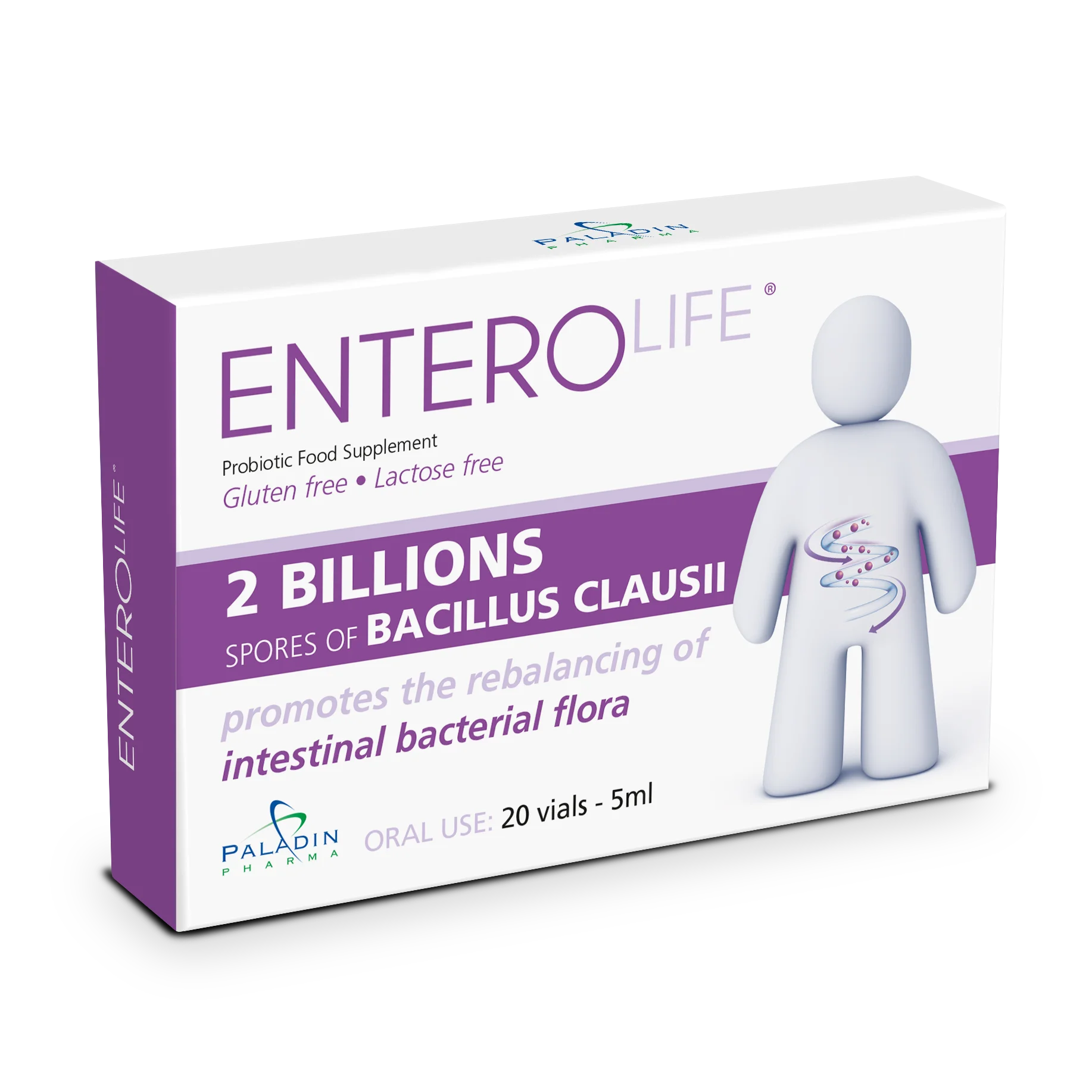 Probiotics supplement 20 vials 5 ml Probiotic With bacillus clausii 2 billion CFU for  Digestive difficulties