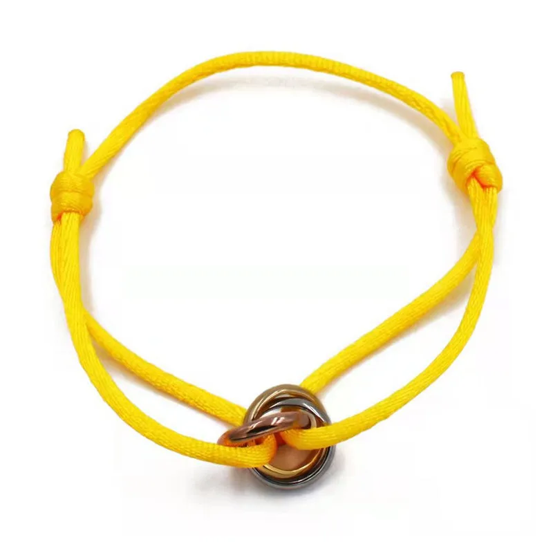 Stainless Steel Charms Adjustable String Cotton Silk Cord