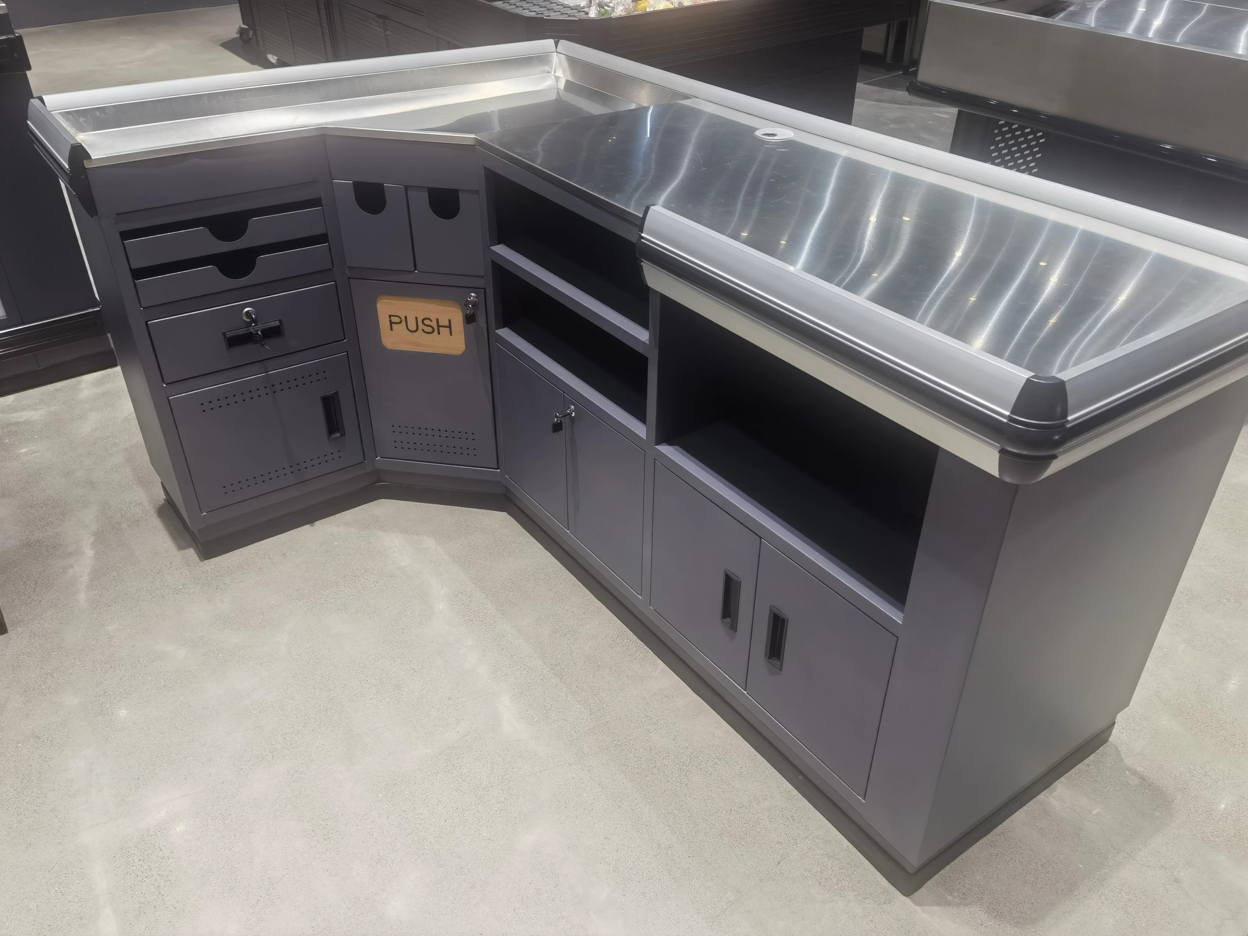 Stainless Steel Cash Register for Supermarkets and Shops | Durable and Easy to Use