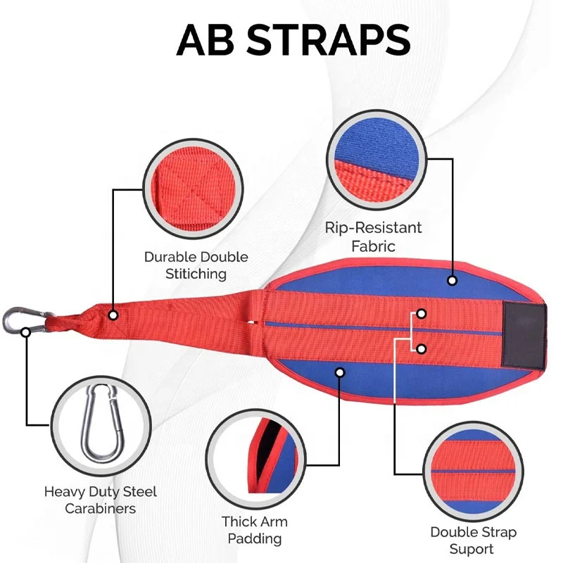 Ab  Straps Custom Workout Fitness Gym Weightlifting Hanging Slings Pull up Ab Straps