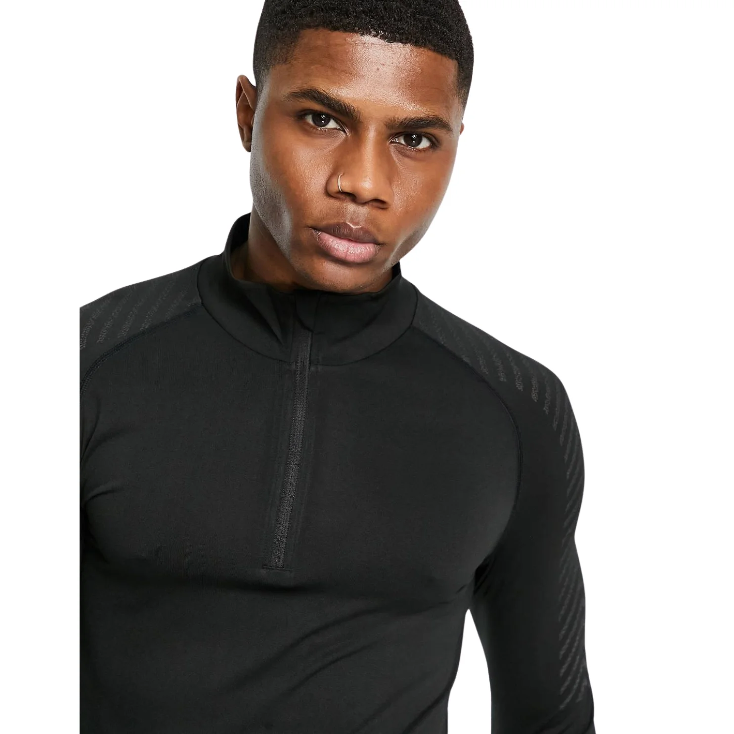 Men Sports Long Sleeve shirts Half Zip Sweatshirt Unisex Fitness Jogging Tops Breathable Training Compression Running T-Shirts