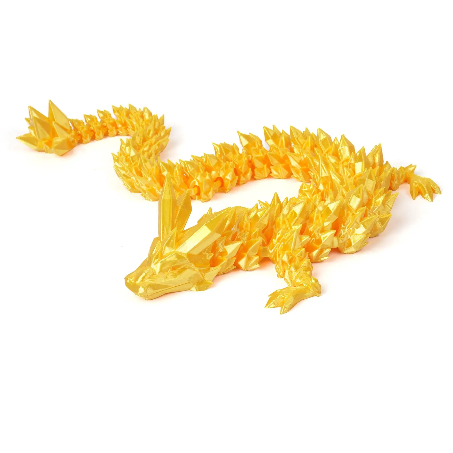 3d printed dragon ornament Chinese dragon hand puppet crystal dragon kids toys