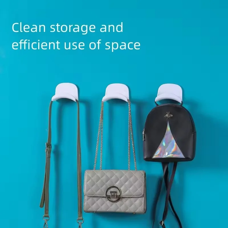 In stock No drilling Multi Purpose Wall after entering the door hang silk scarf tie hanger plastic hook