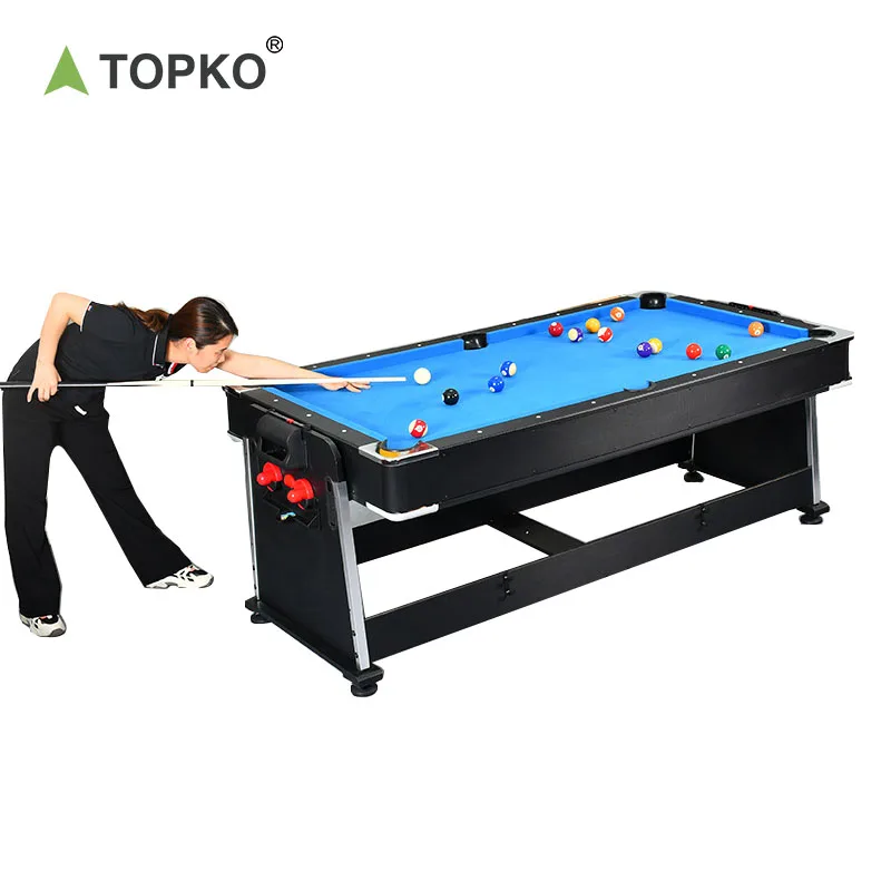 TOPKO High Quality 4-in-1 Multi functional Billiards Table Multifunctional Game Table Snooker Table 4 in 1 Billiard Pool