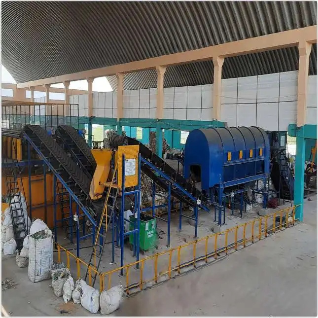 Bio-Mining, Garbage Waste Baler (MSW) Municipal Solid Waste Sorting Line Plant