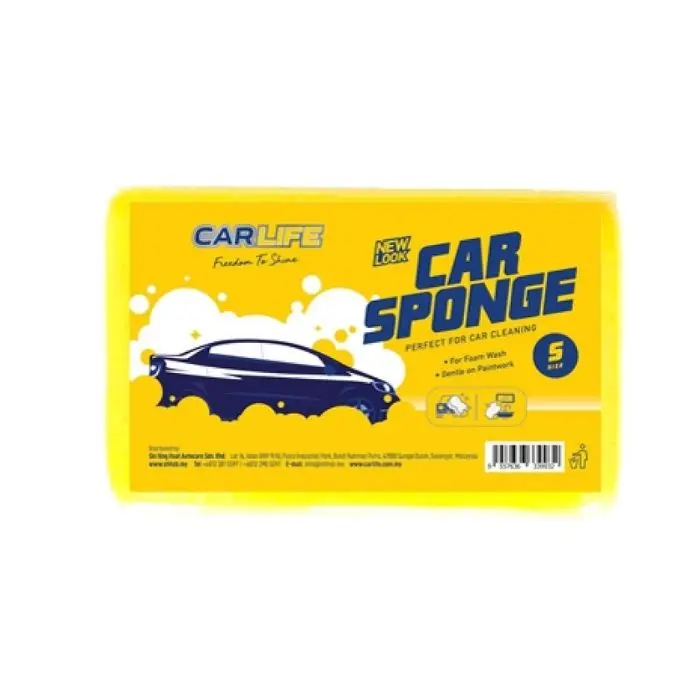 New Arrival Hot Selling Sponge Car Cleaning Yellow Color Rectangular Sponge High Quality Use for Any Type Vehicles Cleaning