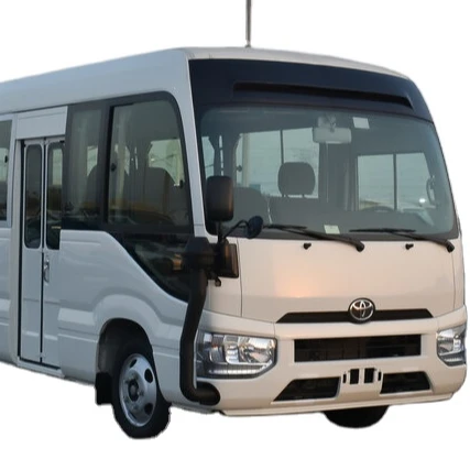 Wholesale Cheap Price 2022 LHD Newly Used Toyota Coaster Bus 30 seats Diesel engine good for transport service ready to ship