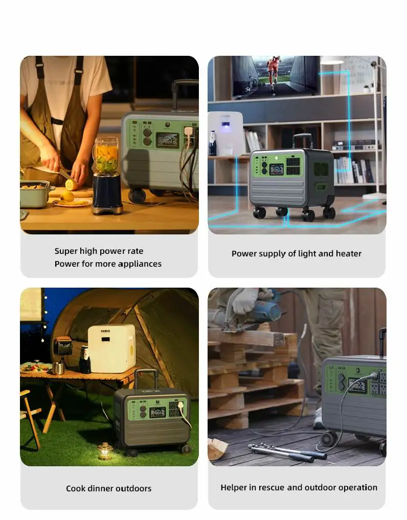 300W 700W 1200W 2200W Outdoor Camping Power Generator AC Source Power Supply Bank Solar Portable Power Station