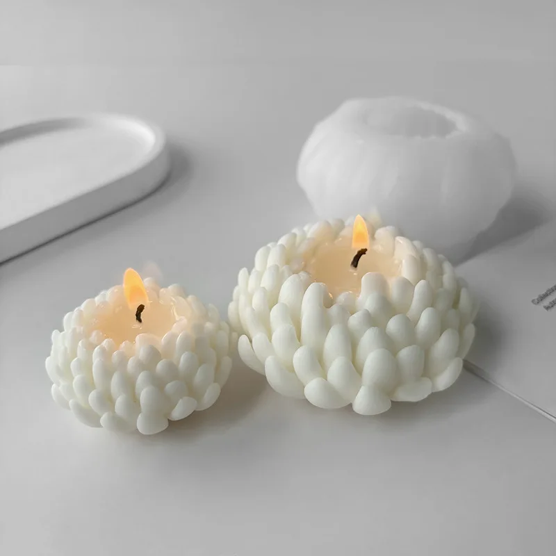 3D big size chrysanthemum Flower Jewelry Handmade Silicone Mold for Resin Candle Making Molds Craft Supplies