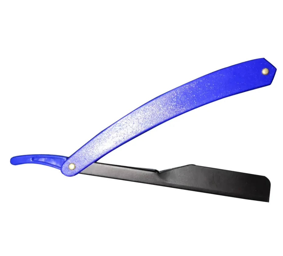 Max White Head Double Edge Safety Shaving Razor in Blue for Face Body Underarm Shaving