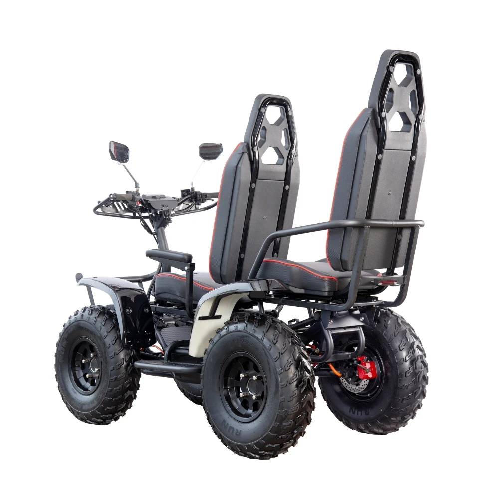 (QT-E01 B) Wholesale 6000W Mobility Scooters Electric 4 Wheel Travel New Car with Car Bumpers